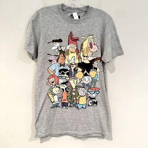 2018 Cartoon Network Tshirt Women's Small Gray Short Sleeve Cotton Blend NWT